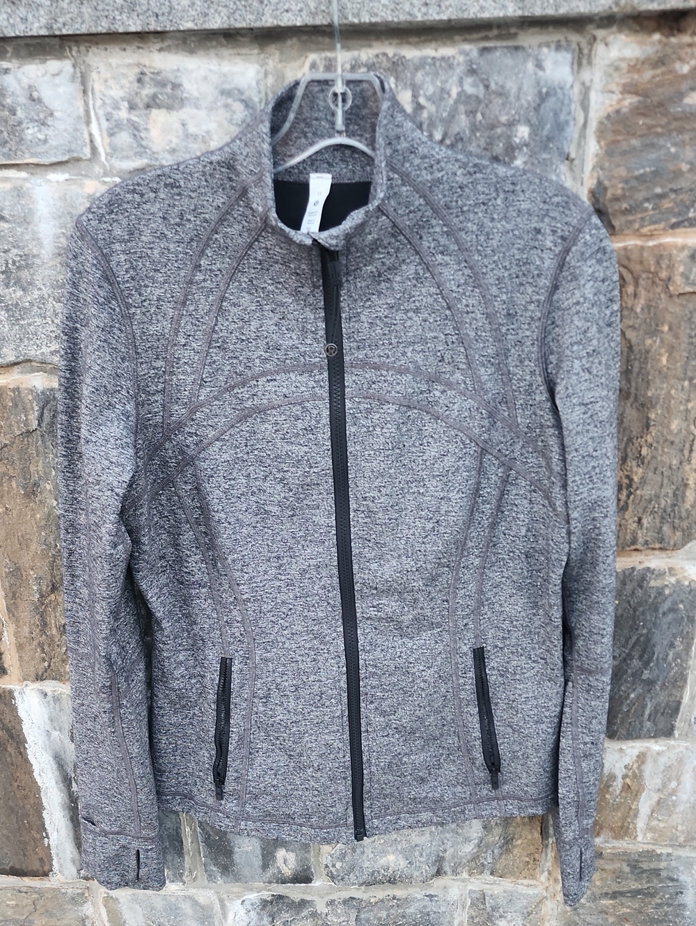 lululemon athletica Define Jacket Full-Zip  Heathered Black sz 12